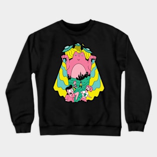 Alien Cat UFO Invasion Crewneck Sweatshirt